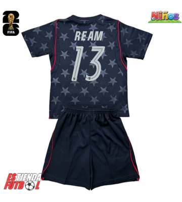 Estados Unidos Tim Ream #13 Segunda Equipación Niños Mundial 2026 Manga Corta (+ Pantalones cortos)